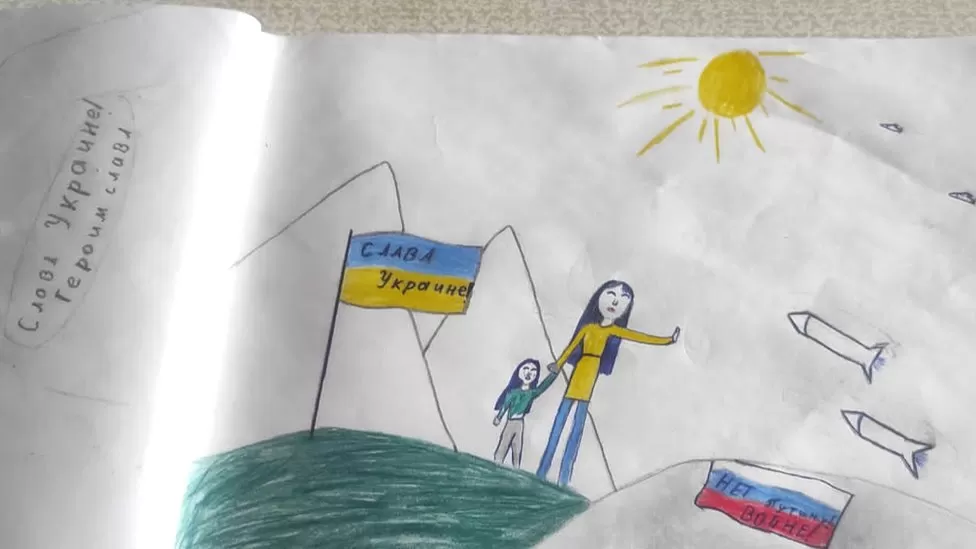 Українська війна: як малюнок російської дитини спровокував поліцейське розслідування